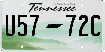 TN license plate U5772C