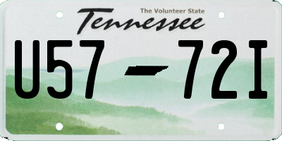 TN license plate U5772I
