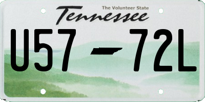 TN license plate U5772L