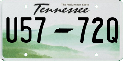 TN license plate U5772Q