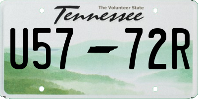 TN license plate U5772R