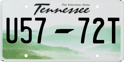 TN license plate U5772T
