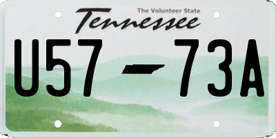 TN license plate U5773A