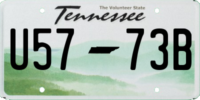TN license plate U5773B