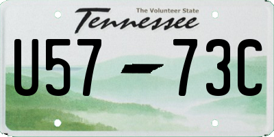 TN license plate U5773C
