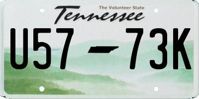 TN license plate U5773K