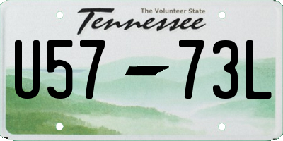 TN license plate U5773L