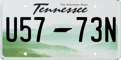 TN license plate U5773N