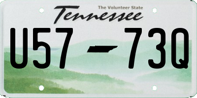 TN license plate U5773Q