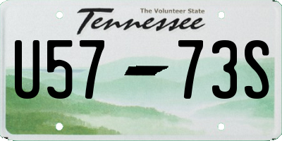 TN license plate U5773S