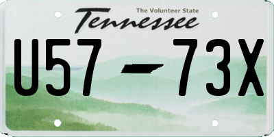 TN license plate U5773X
