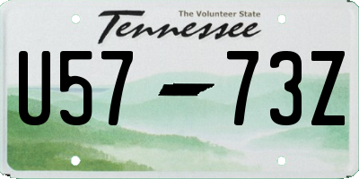 TN license plate U5773Z
