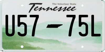 TN license plate U5775L