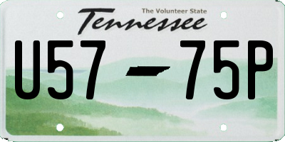 TN license plate U5775P