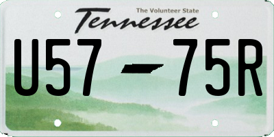 TN license plate U5775R
