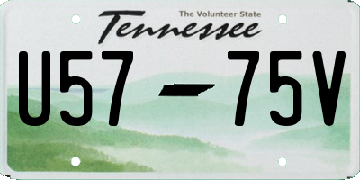 TN license plate U5775V