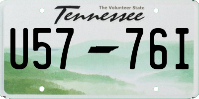 TN license plate U5776I