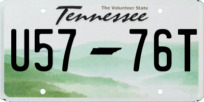 TN license plate U5776T