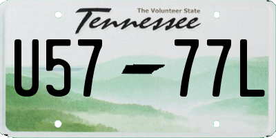 TN license plate U5777L