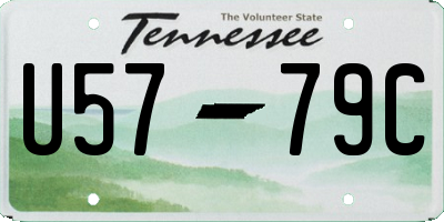 TN license plate U5779C