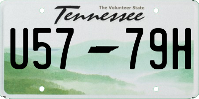 TN license plate U5779H