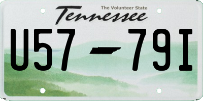 TN license plate U5779I