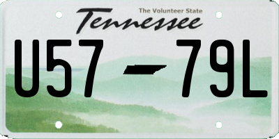 TN license plate U5779L