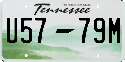 TN license plate U5779M