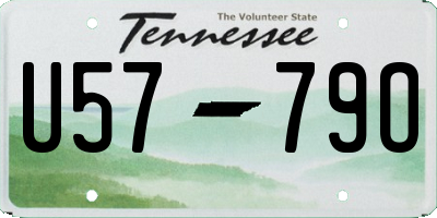 TN license plate U5779O