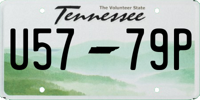 TN license plate U5779P