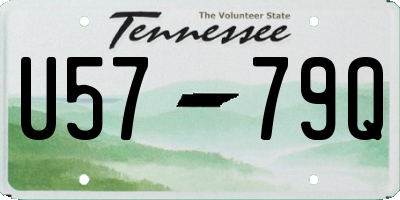TN license plate U5779Q