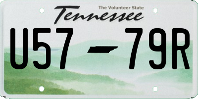 TN license plate U5779R