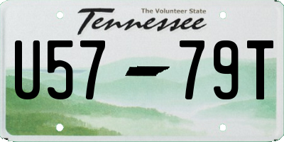 TN license plate U5779T