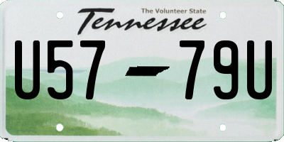 TN license plate U5779U