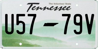 TN license plate U5779V