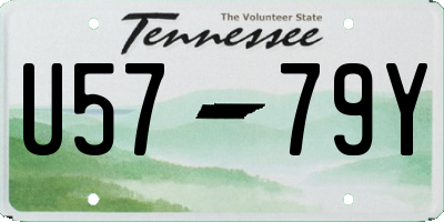 TN license plate U5779Y