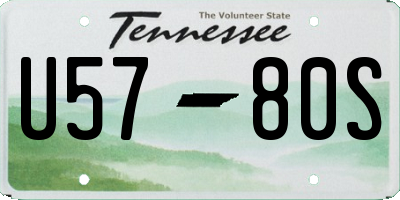 TN license plate U5780S
