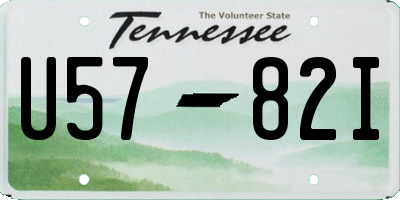 TN license plate U5782I