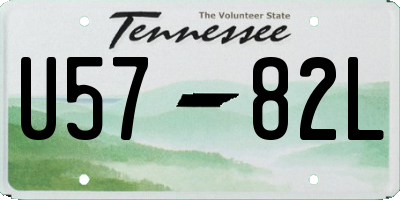 TN license plate U5782L