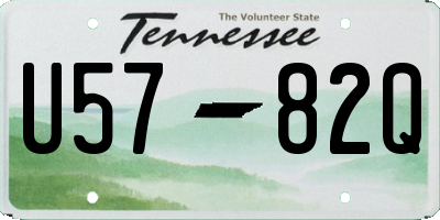 TN license plate U5782Q