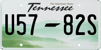 TN license plate U5782S