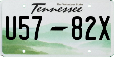 TN license plate U5782X