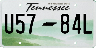TN license plate U5784L