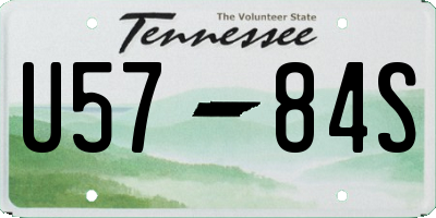 TN license plate U5784S