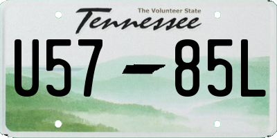 TN license plate U5785L