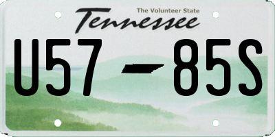 TN license plate U5785S