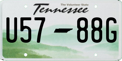 TN license plate U5788G
