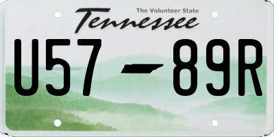 TN license plate U5789R