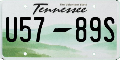 TN license plate U5789S