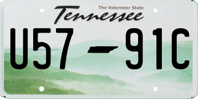 TN license plate U5791C